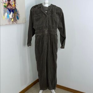 BDG Green Long Sleeve Corduroy Dress